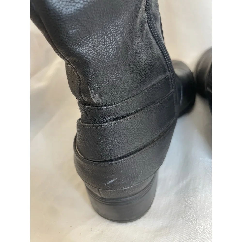 Life Stride X-Amy Tall Knee High Riding Boots Women's Size 8.5W Black